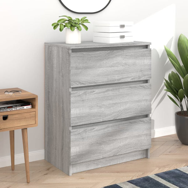 Graues Sideboard Baiadera 60x35x76cm (Holz)