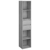 Graues Bücherregal Grofu 36x30x171cm (Holz)
