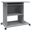 Grauer Computertisch Tasita 80x50x75cm (Holz)