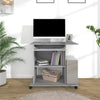 Grauer Computertisch Tasita 80x50x75cm (Holz)