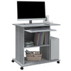 Grauer Computertisch Tasita 80x50x75cm (Holz)