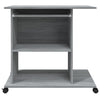 Grauer Computertisch Tasita 80x50x75cm (Holz)