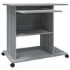 Grauer Computertisch Tasita 80x50x75cm (Holz)