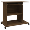 Brauner Computertisch Tasita 80x50x75cm (Holz)