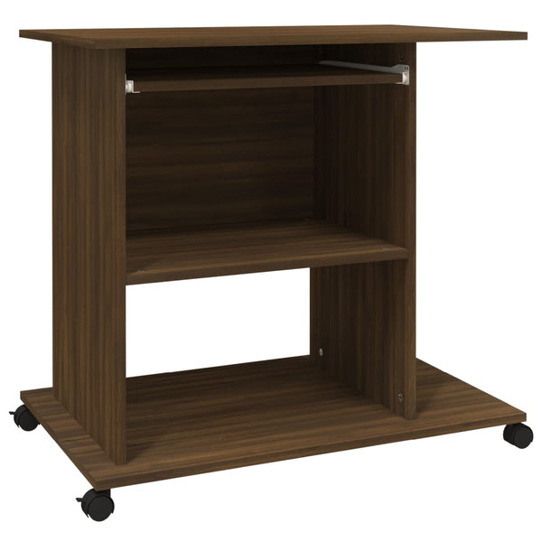 Brauner Computertisch Tasita 80x50x75cm (Holz)