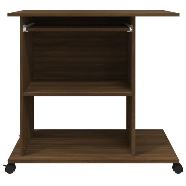 Brauner Computertisch Tasita 80x50x75cm (Holz)