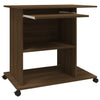 Brauner Computertisch Tasita 80x50x75cm (Holz)