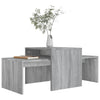 Graues Couchtisch-Set Geralyn 100x48x40cm (Holz)