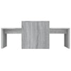 Graues Couchtisch-Set Geralyn 100x48x40cm (Holz)
