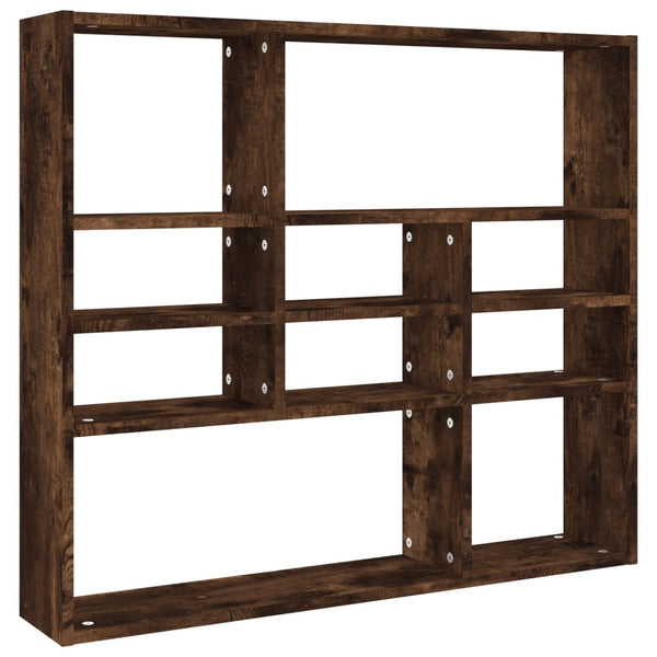 Wildeiche Wandregal Ispasia 90x16x78cm (Holz)