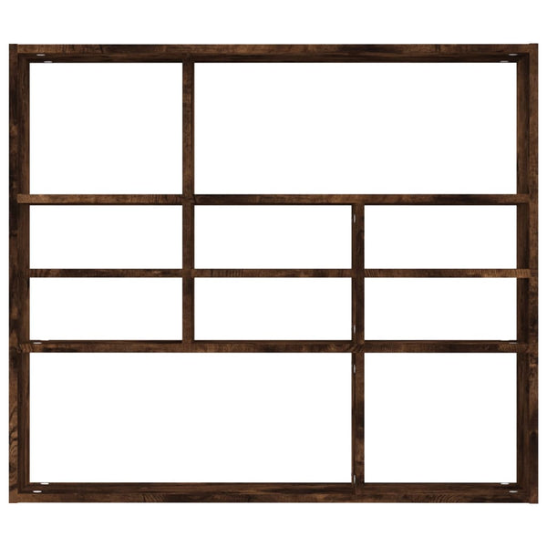 Wildeiche Wandregal Ispasia 90x16x78cm (Holz)