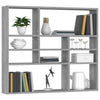 Graues Wandregal Ispasia 90x16x78cm (Holz)