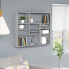 Graues Wandregal Ispasia 90x16x78cm (Holz)