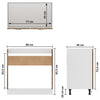 Waschbeckenunterschrank Savutammi Pompilas 80x46x81,5cm (Holz)