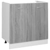 Grauer Waschtischunterschrank Pompilas 80x46x81,5cm (Holz)