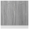 Grauer Waschtischunterschrank Pompilas 80x46x81,5cm (Holz)