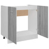 Grauer Waschtischunterschrank Pompilas 80x46x81,5cm (Holz)
