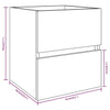 Waschtischunterschrank Rauch-Eiche Portaru 41x38,5x45cm (Holz)
