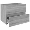 Grauer Waschbeckenunterschrank Portaru 60x38,5x45cm (Holz)