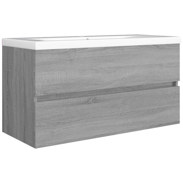 Harmaa allaskaappi Portaru 90x38,5x45cm (puinen)