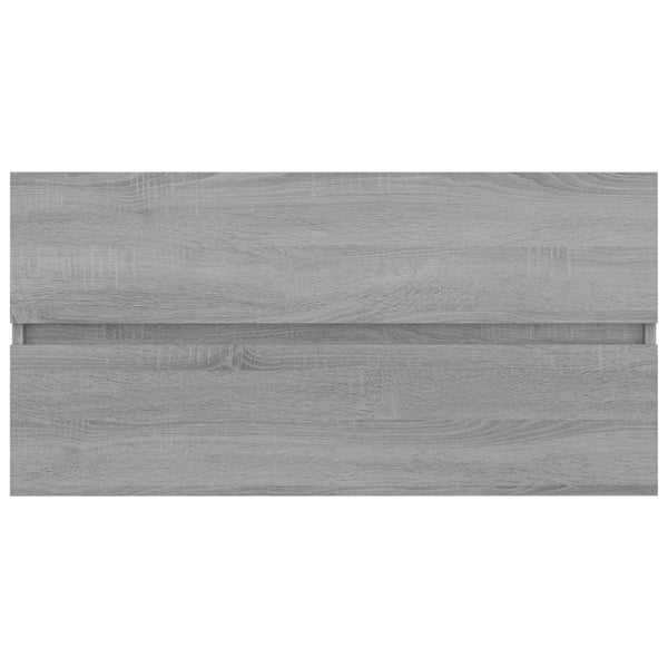 Harmaa allaskaappi Portaru 90x38,5x45cm (puinen)