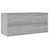 Grauer Waschtischunterschrank Portaru 100x38,5x45cm (Holz)