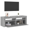 Graues TV-Möbel Athema 120x35x40cm mit LED-Beleuchtung (Sonoma)