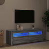 Graues TV-Möbel Athema 120x35x40cm mit LED-Beleuchtung (Sonoma)