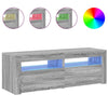 Graues TV-Möbel Athema 120x35x40cm mit LED-Beleuchtung (Sonoma)