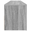 Graues TV-Möbel Athema 120x35x40cm mit LED-Beleuchtung (Sonoma)