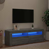 Graues TV-Möbel mit LED-Beleuchtung Nunut 120x35x40cm (Sonoma)