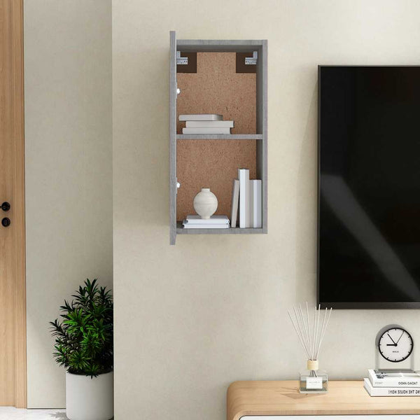 Graues TV-Möbel Resina 30,5x30x60cm (Holz)