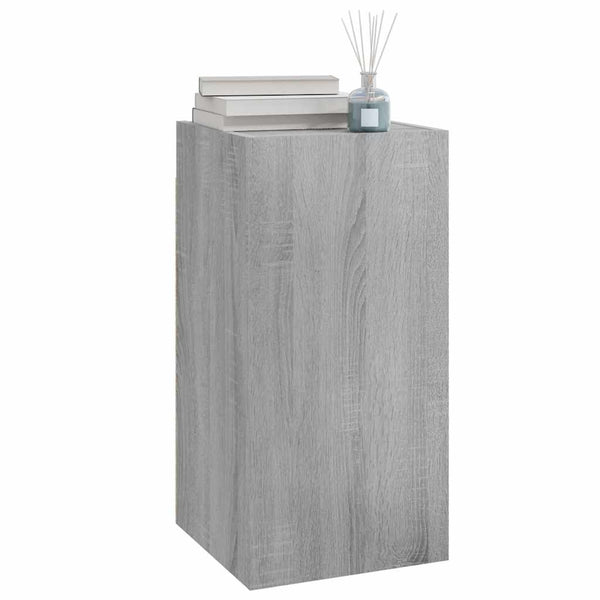 Graues TV-Möbel Resina 30,5x30x60cm (Holz)