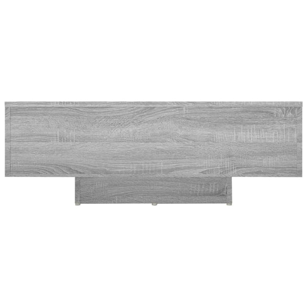 Grauer Couchtisch Carlene 85x55x31cm (Holz)
