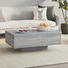 Grauer Couchtisch Carlene 85x55x31cm (Holz)