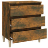 Sideboard Rezuca aus Rauchereiche 60x35x69cm (Holz)