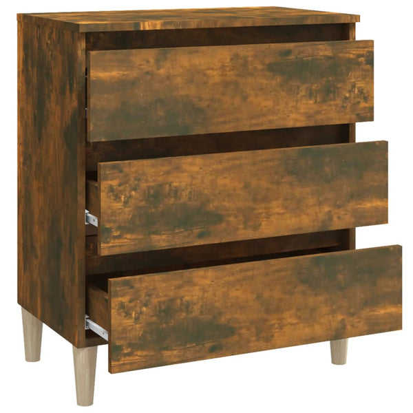 Sideboard Rezuca aus Rauchereiche 60x35x69cm (Holz)