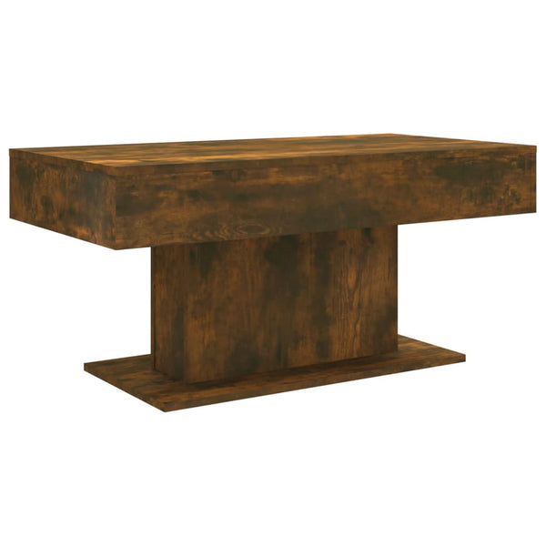 Couchtisch Eutalia aus geräucherter Eiche 96x50x45cm (Holz)