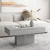 Grauer Couchtisch Eutalia 96x50x45cm (Holz)