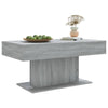 Grauer Couchtisch Eutalia 96x50x45cm (Holz)