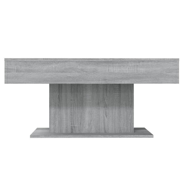 Grauer Couchtisch Eutalia 96x50x45cm (Holz)