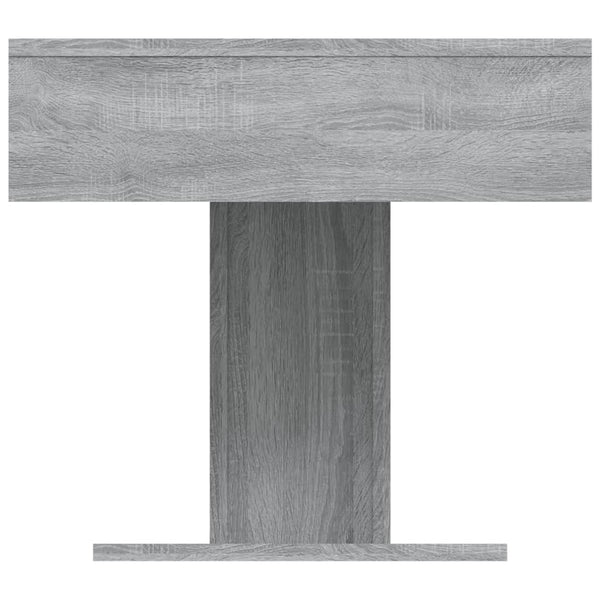 Grauer Couchtisch Eutalia 96x50x45cm (Holz)