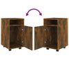Räuchereiche-Beistellschrank mit Rollen Kaspar 33x38x60cm (Spanplatte)