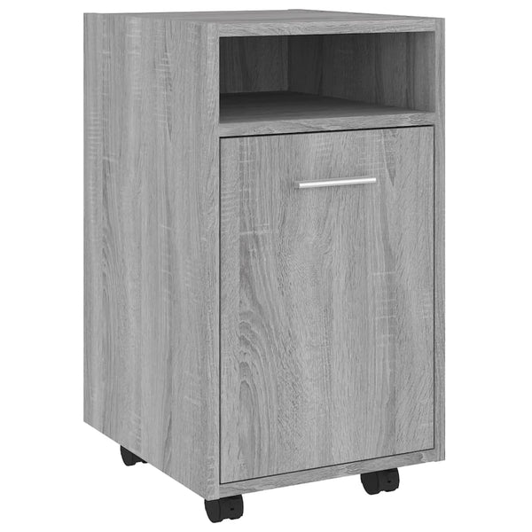 Grauer Rollcontainer Kaspar 33x38x60cm (Holz)