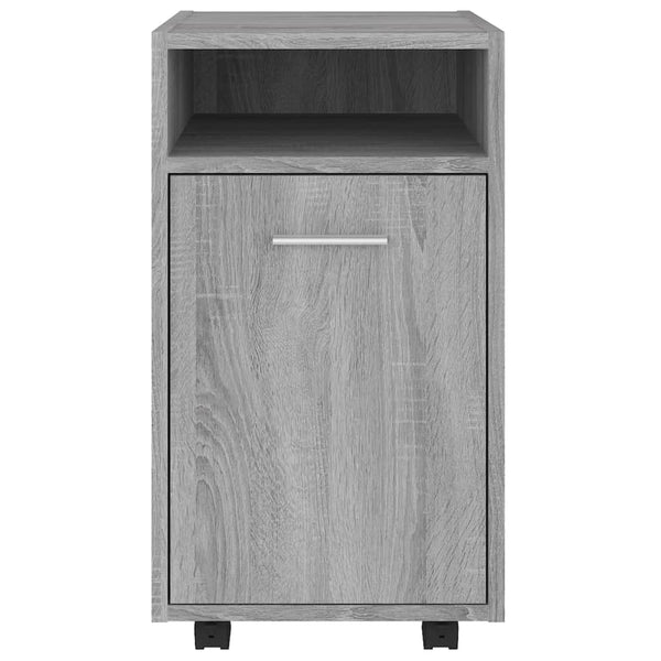 Grauer Rollcontainer Kaspar 33x38x60cm (Holz)