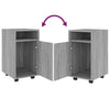 Grauer Rollcontainer Kaspar 33x38x60cm (Holz)