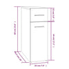 Eichenschrank Auruti 20x45,5x60cm (Holz)