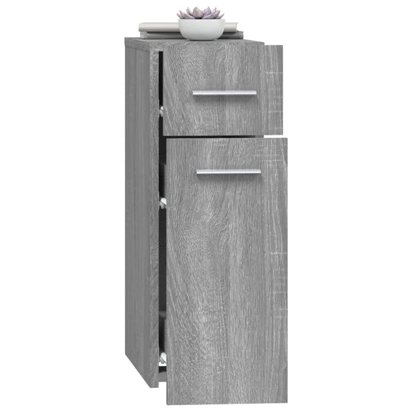 Grauer Apothekerschrank Auruti 20x45,5x60cm (Holz)