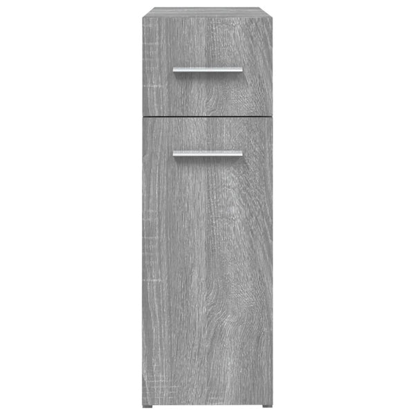Grauer Apothekerschrank Auruti 20x45,5x60cm (Holz)