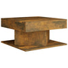 Couchtisch Frederica aus Räuchereiche 57x57x30cm (Holz)